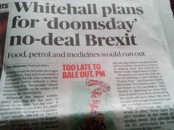 To stockpile food, medicine and petrol?