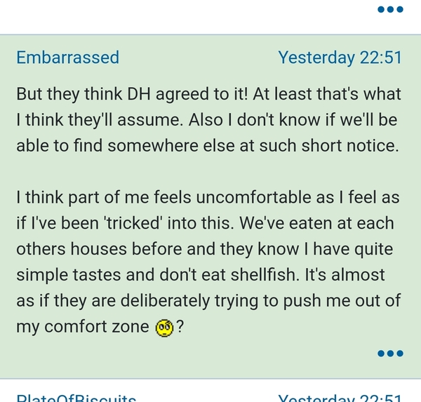 Friends have booked a fish restaurant I am going to hate...
