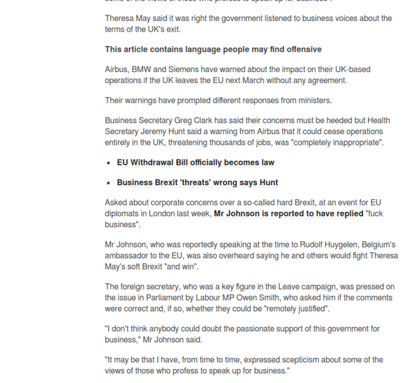 Westminstenders: Don't Panic!