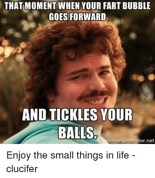 to laugh at snapped and farted