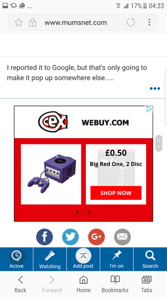 AIBU about adverts