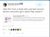 Cancer Research: anyone with a cervix