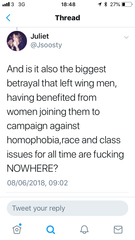 We see you, left-wing men