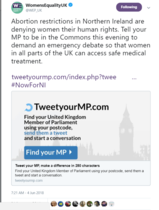 #NowforNI 7pm call in House of Commons for an emergency debate. Request that MPs attend