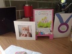 Aibu Father's Day card from pets