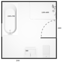 bathroom layout