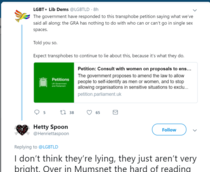 Government response to the petition...