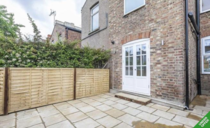 house with small patio - resale