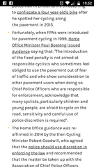 To cycle ON the pavement?