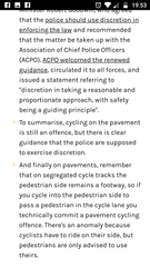 To cycle ON the pavement?