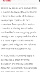 Daily Mail, Momentum, Diane Abbott and Action for Trans Health