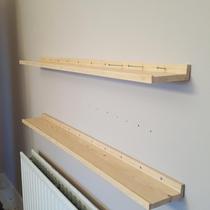 Update on bespoke picture gallery shelves you helped me hang