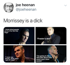 To wonder who the fuck still likes Morrissey?