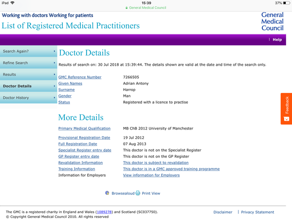 Dr Adrian Harrop - Dr Misogyny is pursuing another woman.