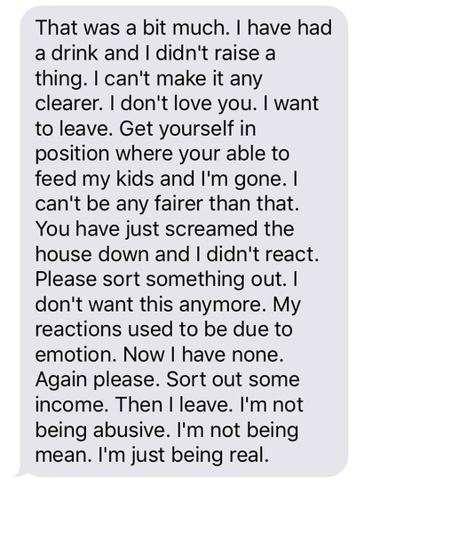 Abusive realationship