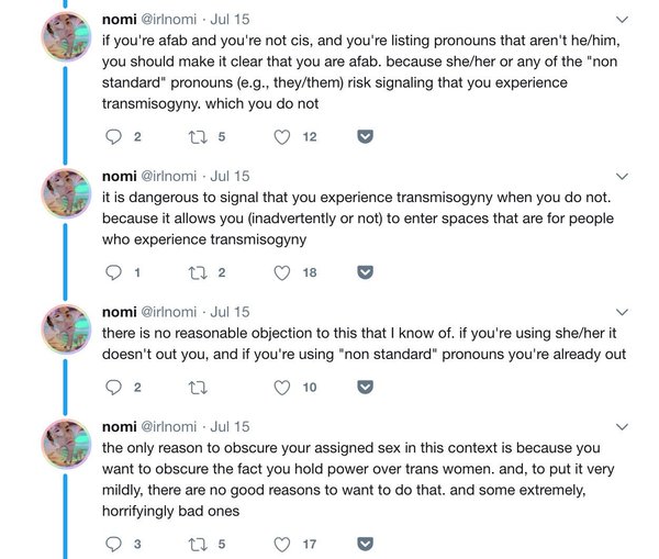 The vast majority of male born transwomen still retain a penis