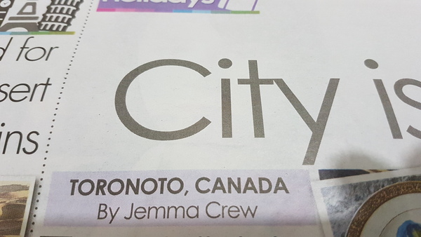 Just found this 'article' in my local newspaper