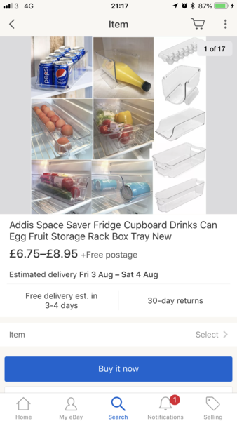 Must haves in fridge / freezer
