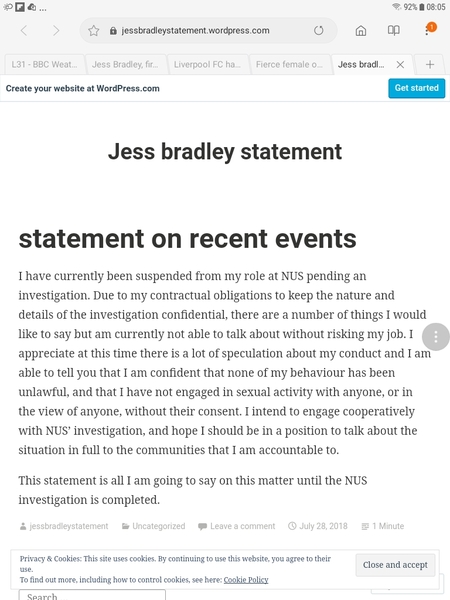 Jess Bradley, first transgender student officer, suspended after flashing photos