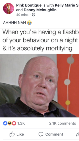 To be so embarrassed?