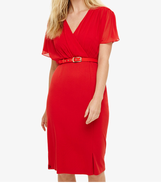 Bright dress - lipstick?