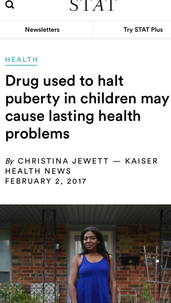 Victoria Derbyshire show today - transgender children buying time by delaying puberty