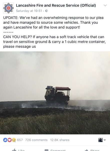 Firefighters having to beg for stuff