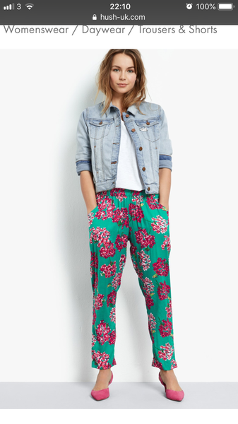 To think those loose flowery trousers that are so popular make even the slim look like they have an arse of an elephant?