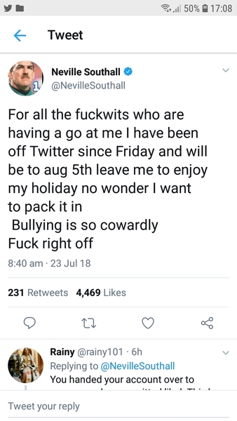 Neville Southall's twitter account.