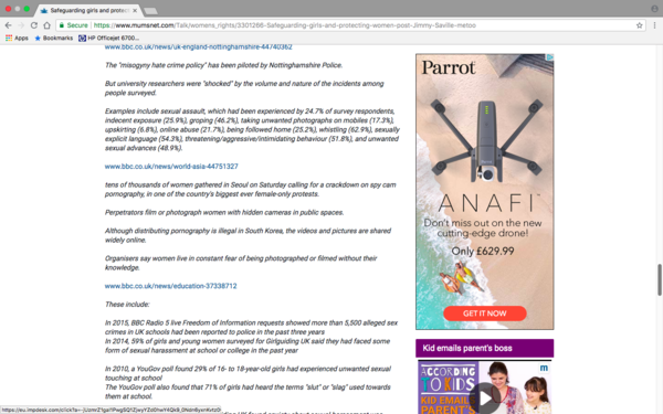 Drone advert seems inappropriate