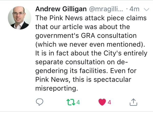 City of London's sneaky 'Consultation' to end its Single Sex Spaces in Sunday Times