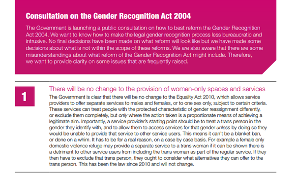 Why do trans folk need 'extra' rights?