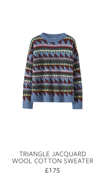 TOAST - taking inspiration from the acrylic back catalogue of C&A men’s knitwear?