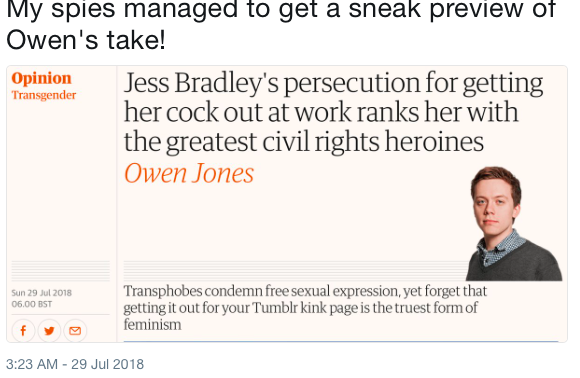 Jess Bradley, first transgender student officer, suspended after flashing photos