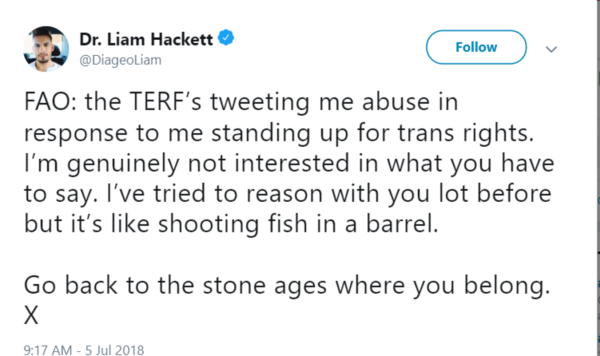 A new member of the Leftie Misogynists club!