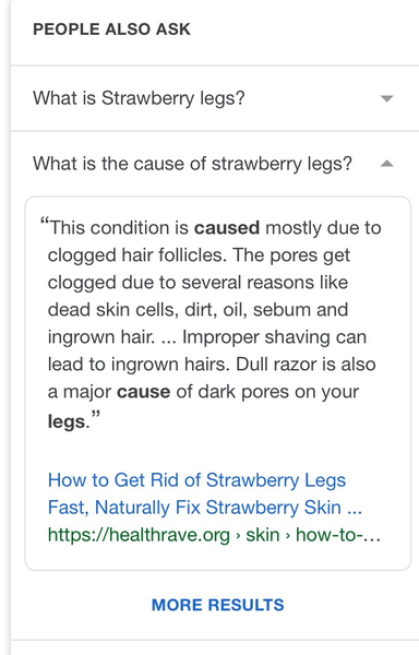 Strawberry legs!!