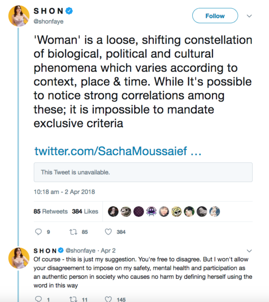 To post on trans issues in the Feminist Chat forum?