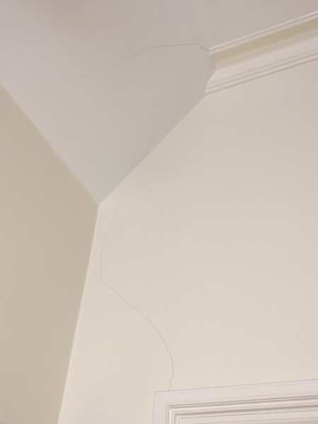 Cracks appearing in the house