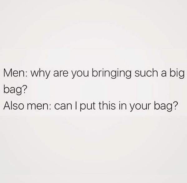 To give DP a handbag
