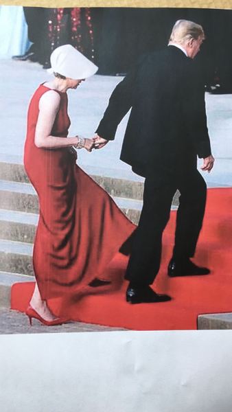 Theresa may's awful awful red dress