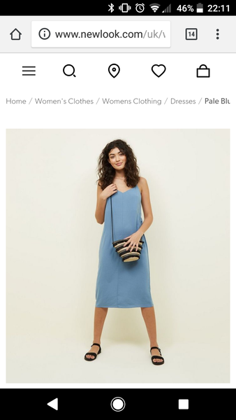 Plain, bright, v-neck semi-fitted strappy dresses???