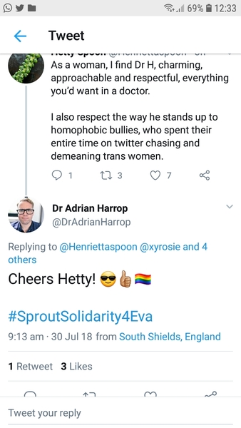 Dr Adrian Harrop - Dr Misogyny is pursuing another woman.