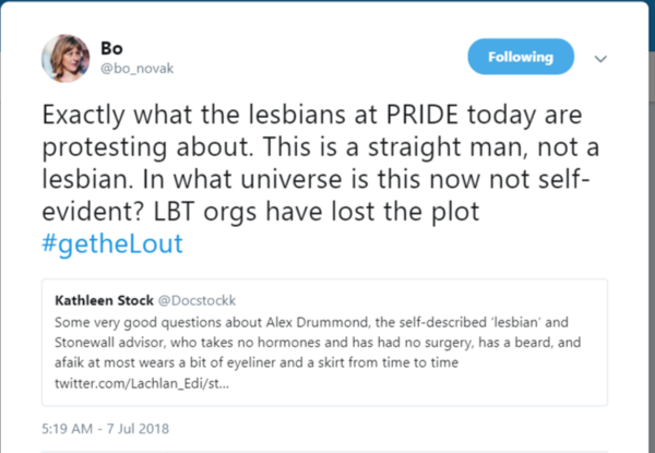 Lachlan Stuart on Alex Drummand (Stonewall Advisor on trans)