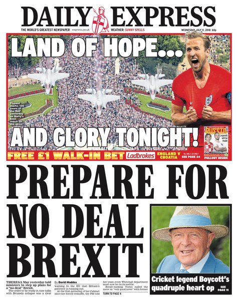 Westministenders: May's Turd Way covered in Donald's Glittery Tickertape from his Parade