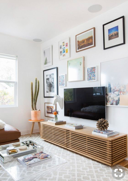 If your lounge doesn’t have a fireplace, what do you use as a focal point?