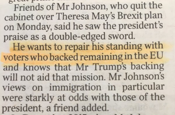 Westministenders: May's Turd Way covered in Donald's Glittery Tickertape from his Parade