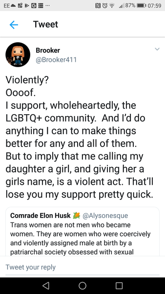 Transwomen were 'coercively and violently' assigned male at birth.