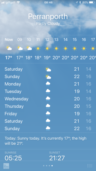 Rain expected every day of our holiday!!