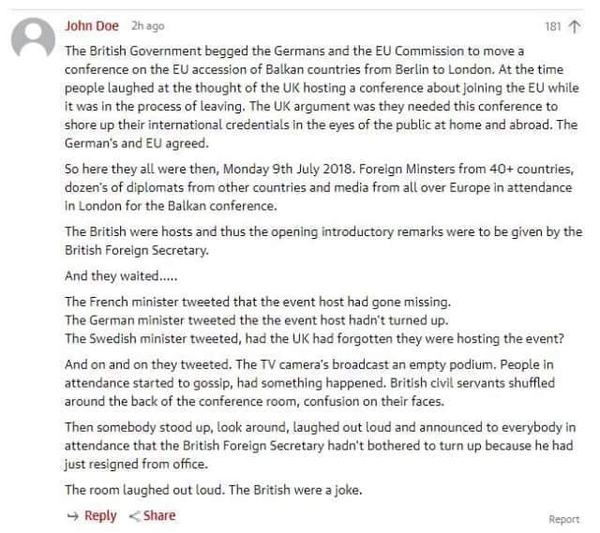 Westministenders: May's Turd Way covered in Donald's Glittery Tickertape from his Parade