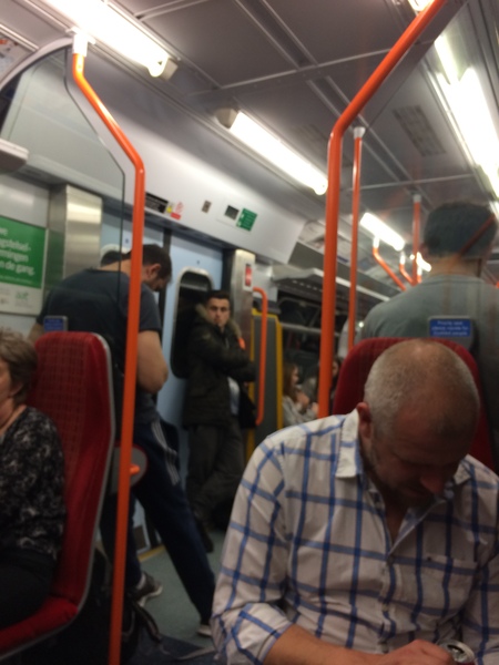 Pissed off by man staring at me on public transport -  AIBU?
